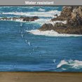 thumbnail image 6 of Ambesonne Ocean Place Mats Set of 4, Daytime Wavy Rocky Sea, Standard Size, Blue Grey White, 6 of 6
