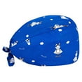thumbnail image 2 of VONKY Gourd Caps Nurse Durability Pure Color Button Professional Assorted Colors Tie Back Work Uniform Operating Hats L20, 2 of 5