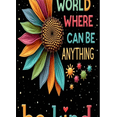 thumbnail image 4 of Decorative Banner Inspirational Quote Positive Message Colorful Leaves Motivational Poster for Classroom Office Home Decor, 4 of 4