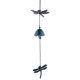 thumbnail image 1 of Campana de viento japonesa de hierro fundido para exteriores, pequeña campana de viento colgante retro para jardín, para buena suerte, decoración de patio y balcón., 1 of 8