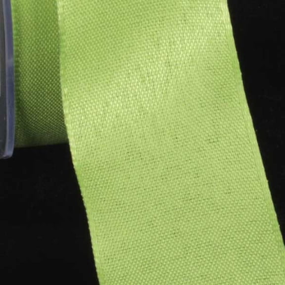 The Ribbon People Chartreuse Green Solid Taffeta Wired Craft Ribbon 1.5" x 100 Yards