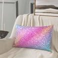 thumbnail image 5 of Uemuo Fun Rainbow Pink Print Throw Pillow Case – Cozy & Soft Cushion Cover, Hypoallergenic Pillow Case for Sleeping, Perfect for Women with Envelope Closure-20"x30", 5 of 6