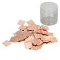 thumbnail image 2 of Copper Pad Shim Thermal Kit, 100Pcs Pure Copper Thermal Pads Copper Heat Sink Set, High Thermal Conductivity with Storage Box copper heatsink for Phone and PC Cooling, 2 of 7