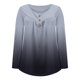 thumbnail image 5 of ICHUANYI Liquidación Camiseta casual para mujer Impreso Manga larga Cuello redondo Fruncido Jersey Blusa Tops ICHUANYI WER202308253128, 5 of 6
