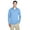 Colmbia Blu Hthr, variant on 8618 Men's Cool & Dry Heathered Performance Quarter-Zip