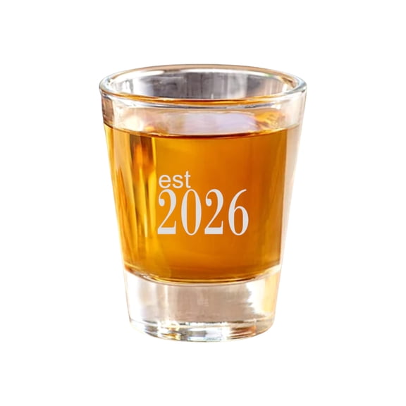 2oz Est 2026 Shot Glass