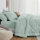 thumbnail image 3 of Set de edredón Love's cabin Aqua Twin Bed, 5 piezas, 3 of 5