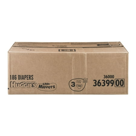 Huggies Little Movers Diapers Size 3 - 186 CT