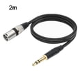 thumbnail image 1 of GLFILL 35mm 1/4 Inch TRS To XLR Male Balanced Signal Interconnect Cable 1/4 Inch To XLR Audio Stereo Microphone Speaker Cable 2M, 1 of 9