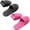 Black+Raspberry Red, variant on 2 Pack Portable Foldable Slide Sandals for Women & Men - Lightweight EVA Travel Slippers - Non-Slip, Quick-Drying Beach & Hotel Shoes