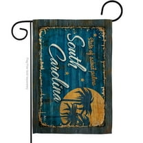 G142985-BO 13 x 18.5 in. South Carolina Vintage American State Garden Flag with Double-Sided Horizontal House Decoration Banner Yard Gift