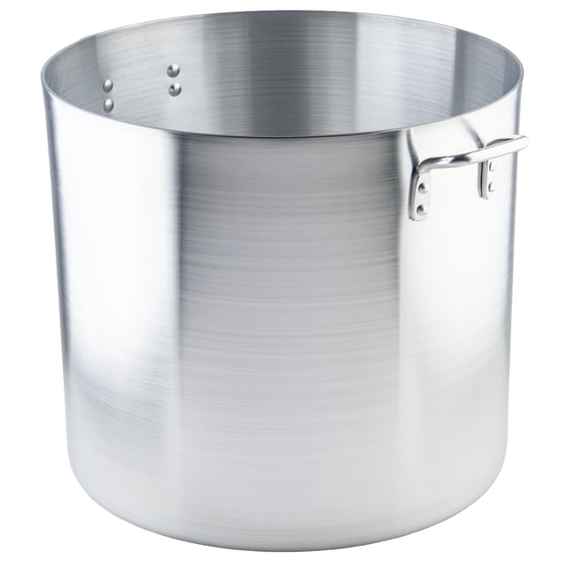 Olla alta Winware de aluminio de 75 L, 4 mm, certificación NSF
