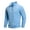 Light Blue, variant on Men Quarter Zip Pullover Golf Fleece Long Sleeve Thermal Lightweight Sweatshirt Slim Fit Stretchy Ribbed