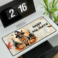 thumbnail image 3 of Happy Halloween German Shepherd Witches Hat Pumpkin Carving Desk Mat Full Keyboard Mouse Pad Alsatian Dog Lover Gifts Large Mousepad - 02019, 3 of 5