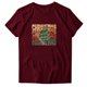 thumbnail image 1 of Gibobby Camiseta Navideña De La Mujer Top de camiseta de manga corta con cuello redondo y estampado navideño de moda simple para mujer(Vino,CH), 1 of 3