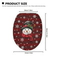 thumbnail image 6 of SEANATIVE Christmas Elongated Toilet Lid Cover Snowman Snowflake Toilet Seat Cover for Bathroom Soft and Comfortable Toilet Cover Fits for Most Elongated Oval Toilet, 6 of 6