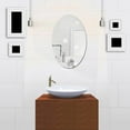 thumbnail image 4 of Lefu Oval Square 3D Acrylic Mirror Wall Sticker Self Adhesive for Bathroom Home Decor, 4 of 9