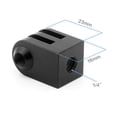 thumbnail image 3 of CNC Aleación De Aluminio Mini Trípode Adaptador De Montaje En Tornillo Monopie Accesorio De Cámara Para 5 4 3 2 1 Negro Soledad Adaptador de montaje en trípode monopié, 3 of 8