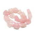 thumbnail image 2 of Natural Rose Quartz Beads Strands Nuggets 10~27x17~33x17~33mm Hole: 2~2.5mm about 12~15pcs/strand 15.7 inch, 2 of 2