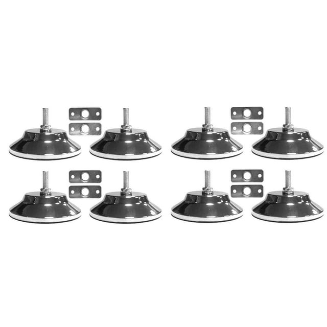 8 PCS Billiard/Pool Table Leg Levelers 5 Inch Metal Game Table Leg Levelers Heavy Duty Leveling Feets for Pool Table