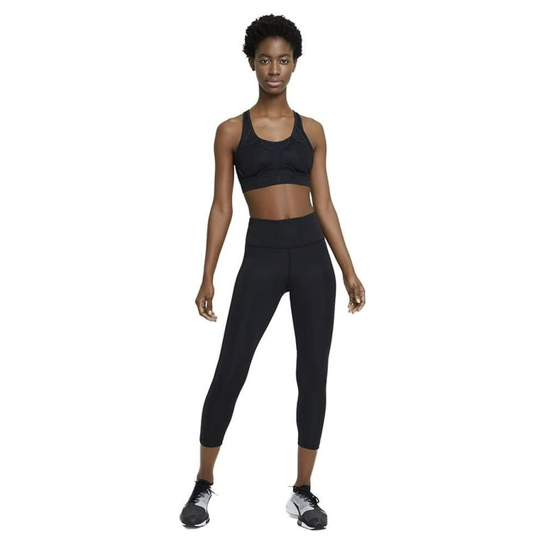 Nike Women's Fast High Waisted Crop Leggings Black Size X-Small 