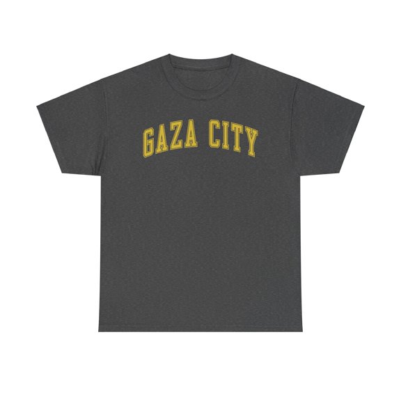 Gaza City Palestine Shirt Gifts Tshirt Crew Neck Short Sleeve