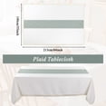 thumbnail image 5 of MeyJey 55”x84” Tablecloths for Rectangle Tables, Waterproof Linen Cotton Farmhouse Table Cloths with Tassel for Kitchen Dining, Green, 5 of 10