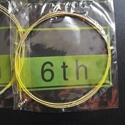 6Pcs Acoustic Guitar Strings Replacement Folk Guitar Steel String Phosphor Bronze Extra Light Bronze Acoustic Set