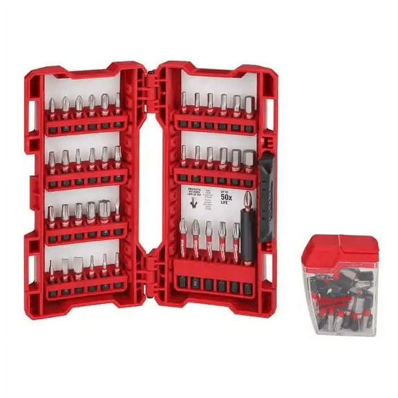 Milwaukee 48-32-4497 Shockwave Impact Alloy Steel Impact Driver Bit Set, 72 Pcs