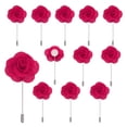 thumbnail image 1 of Uxcell 12 piezas de alfileres de camelia roja para bodas y fiestas formales, 1 of 6