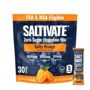 Saltivate Salty Orange Electrolyte Packets, Sugar Free, 30 Sticks