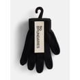thumbnail image 2 of No Boundaries Women's Ribbed Knit Solid Gloves, 2 Pack, 2 of 4