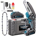 thumbnail image 1 of 6 Inch Cordless Mini Chainsaw, Lightweight Handheld Chainsaw with Lithium Battery & Oil Pump for Tree Trimming Wood Cutting, 1 of 1