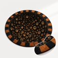 thumbnail image 5 of MInHoues 3D Optical Illusion Round Halloween Rug 40 Inch, Dense Eyeball Vortex Circular Floor Mat, Non Slip Creepy Area Rug for Indoor Living Room Entryway Halloween Home Party Decor, 5 of 5