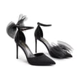thumbnail image 2 of Zapatos de Tacón Stiletto con Correa al Tobillo para Mujer DREAM PAIRS 10 cm Negro, 2 of 5