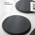 thumbnail image 5 of Round Knitted Memory Foam Floor Cushion for Indoor Outdoor Use, Ergonomic Tatami Meditation Seat Pad, Vintage Style Office Chair Cushion (11.8x11.8x1.2in), 5 of 9