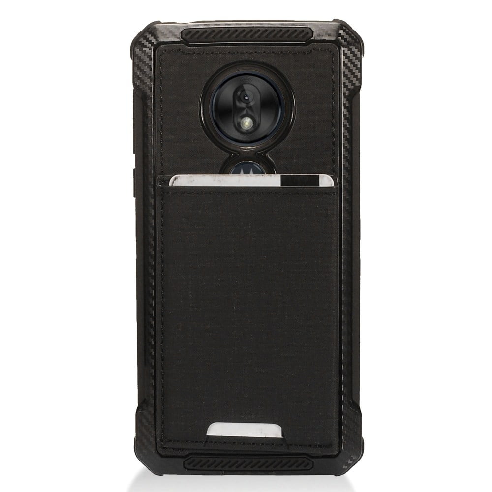 Motorola Moto G7 Play Wallet Phone Case Wallet with Credit Card Holder &  Kickstand Flip Pouch Pocket Card Slots / Storage Heavy Duty Protective Hard  Rubber TPU BLACK Cover for MOTOROLA Moto