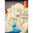 thumbnail image 3 of Hiroshige, Ando 14x18 Black Modern Framed Museum Art Print Titled - Mt. Haruna under Snow, 3 of 5