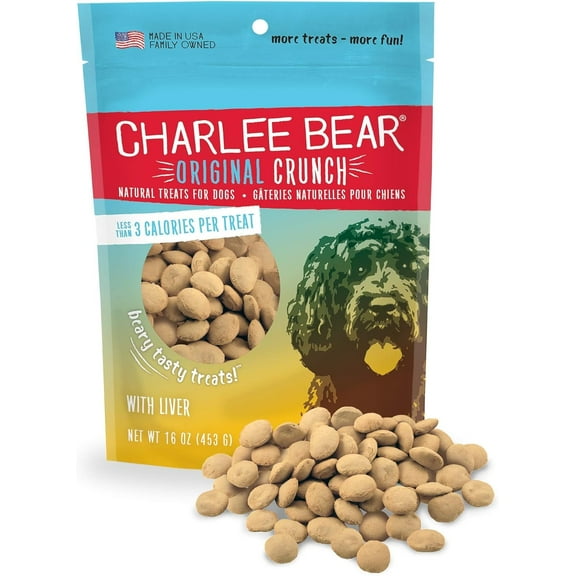 Charlee Bear Original Dog Treats, Chicken Liver Flavor 16 oz.