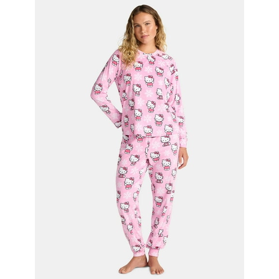 Hello Kitty Women's Pajama Set, 2-Piece, Sizes S to 3X