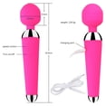 thumbnail image 3 of Vibrador de punto G para mujer, masajeador de varita AV con vibración de potencia de 10 velocidades, vibrador femenino recargable por USB, Juguetes sexuales, 3 of 5