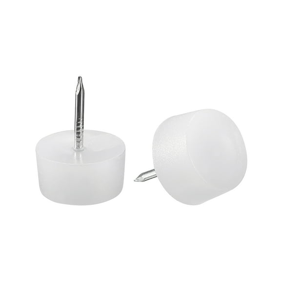 Furniture Feet Nail, Chair Table Leg Protector Pad 16mm Dia Plastic 20pcs