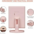 thumbnail image 4 of Infitrans Trifold Makeup Mirror Vanity Mirror with Lights,1X 2X 3X Magnification,Touch Screen,180 Adjustable Rotation,Portable Travel Bathroom Cosmetic Mirror, 4 of 6