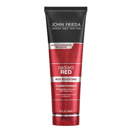 John Frieda Radiant Red Red Boosting Conditioner, Daily Conditioner with Pomegranate and Vitamin E - 8.3 fl oz