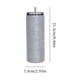 thumbnail image 3 of Vasos portátiles con diamantes brillantes de 20 oz, recipientes rellenables para bebidas de acero inoxidable plata, 3 of 8