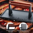 thumbnail image 3 of Grill Press Bellemain de hierro fundido para carne con mango de madera, 3 of 7