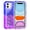 Blue/Purple, variant on For Apple iPhone 12 Pro / iPhone 12 6.1 inch Tough Defender Sparkling Liquid Glitter Heart Case Cover Pink/Blue