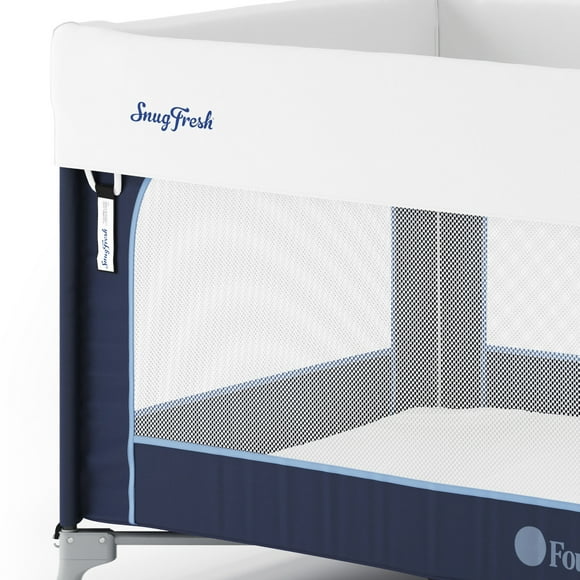 Foundations SnugFresh Play Pen Crib Cover, 1-Pack, White