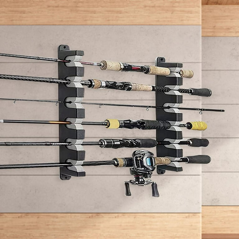 Julam Vertical Fishing Rod Holder Fishing Pole Racks Organizer for Home  Garage Easy to Mount Racks for Fishing Rods Reels forceful 