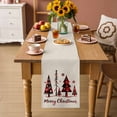thumbnail image 3 of Christmas Tree Table Runner 36 Inches, Xmas Red Buffalo Plaid Snowflakes Vintage Bed Runner Dresser Scarves Tabletop for Indoor Outdoor Parties/Ceremony/Banquet, 13"x 36", 3 of 8